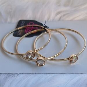 Paparazzi Shimmering Gold Bracelet Trio